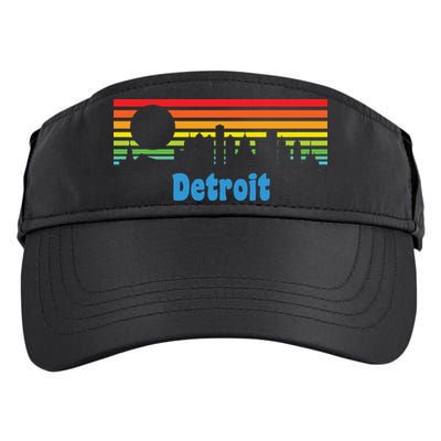 Detroit Retro Skyline Adult Drive Performance Visor