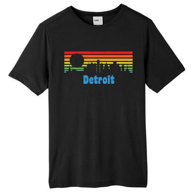 Detroit Retro Skyline Tall Fusion ChromaSoft Performance T-Shirt