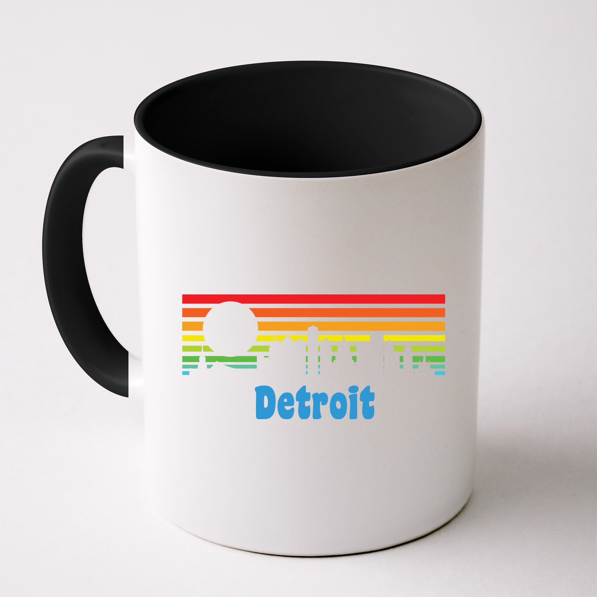 Detroit Retro Skyline Mug