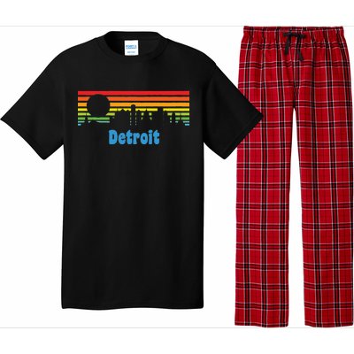 Detroit Retro Skyline Pajama Set