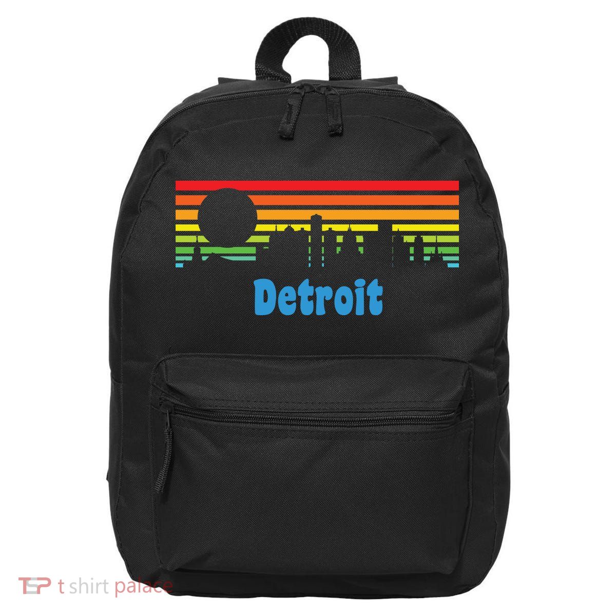 Detroit Retro Skyline 16 in Basic Backpack