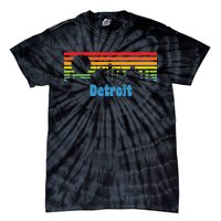 Detroit Retro Skyline Tie-Dye T-Shirt