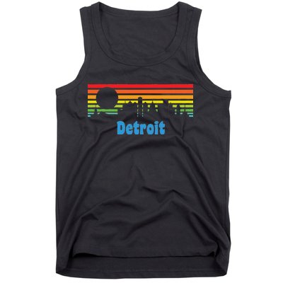 Detroit Retro Skyline Tank Top