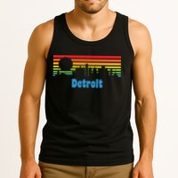 Detroit Retro Skyline Tank Top