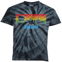 Detroit Retro Skyline Kids Tie-Dye T-Shirt