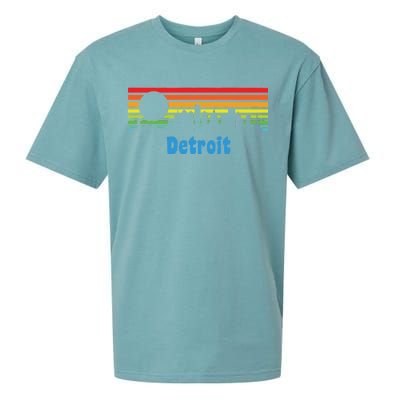 Detroit Retro Skyline Sueded Cloud Jersey T-Shirt