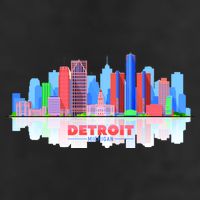 Detroit Skyline Abstract Adult Drive Performance Visor