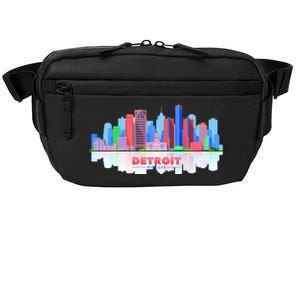 Detroit Skyline Abstract Crossbody Pack