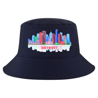 Detroit Skyline Abstract Cool Comfort Performance Bucket Hat