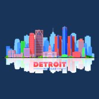 Detroit Skyline Abstract Bag