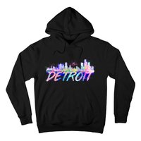 Detroit Skyline Paint Hoodie