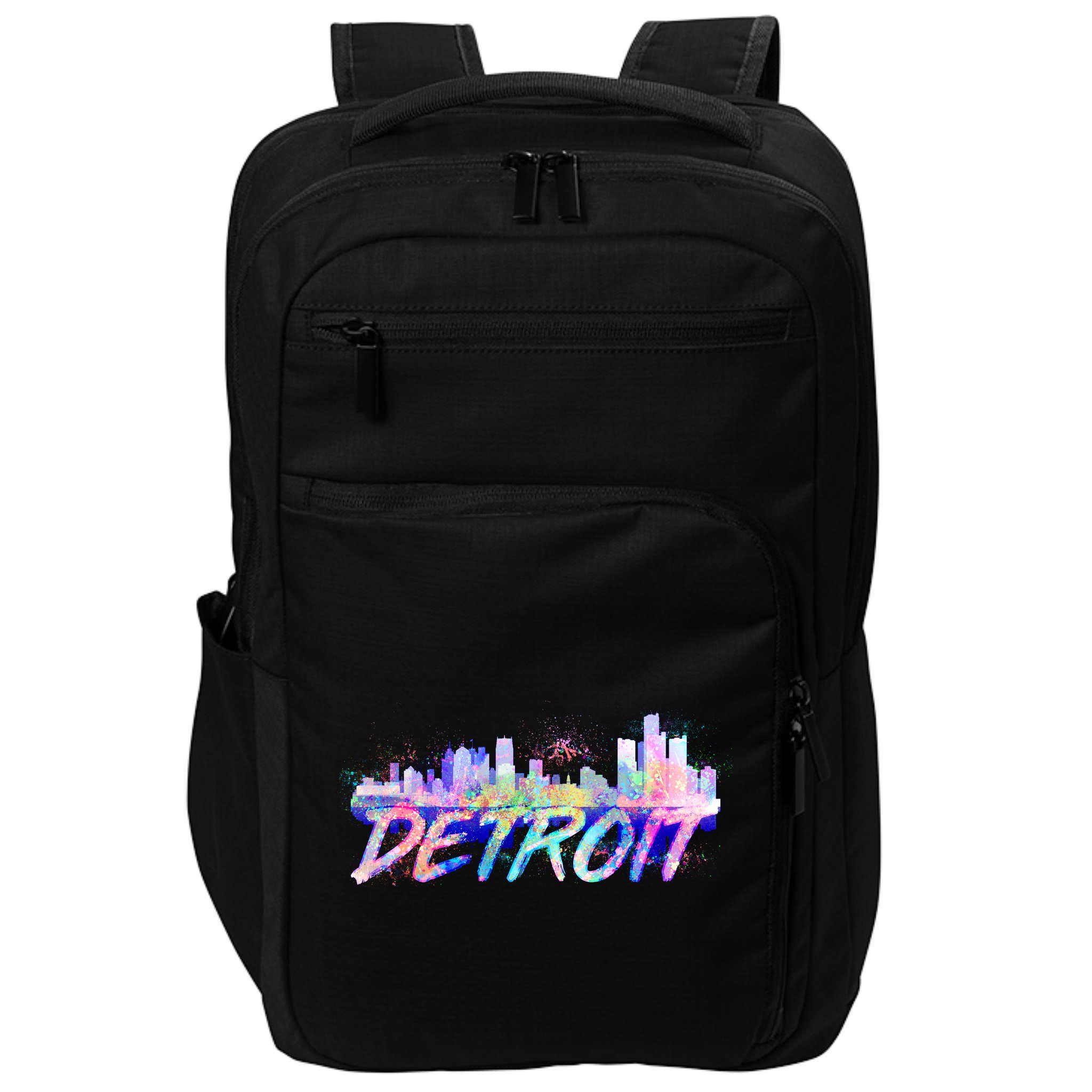 Detroit Skyline Paint Impact Tech Backpack