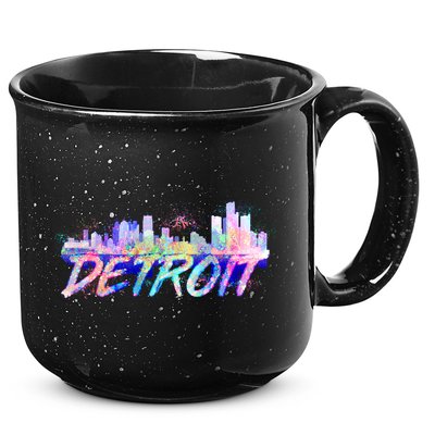 Detroit Skyline Paint 15oz Campfire Ceramic Mug