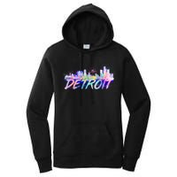 Detroit Skyline Paint Women's Pullover Hoodie