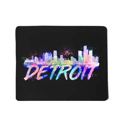 Detroit Skyline Paint Mousepad