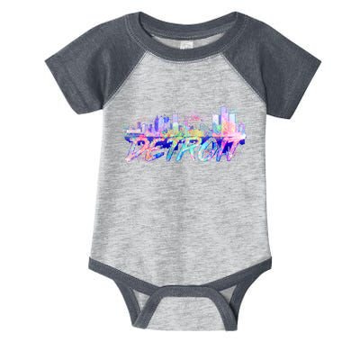 Detroit Skyline Paint Infant Baby Jersey Bodysuit