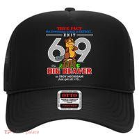 Detroit True Fact Big Beaver Exit 69 High Crown Mesh Back Trucker Hat