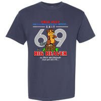 Detroit True Fact Big Beaver Exit 69 Garment-Dyed Heavyweight T-Shirt