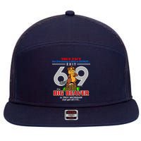 Detroit True Fact Big Beaver Exit 69 7 Panel Mesh Trucker Snapback Hat
