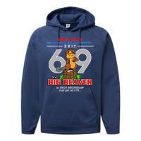 Detroit True Fact Big Beaver Exit 69 Performance Fleece Hoodie