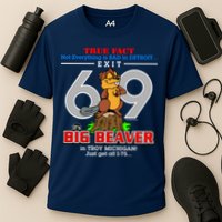 Detroit True Fact Big Beaver Exit 69 Performance Shirt