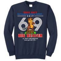 Detroit True Fact Big Beaver Exit 69 Sweatshirt