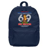 Detroit True Fact Big Beaver Exit 69 16 in Basic Backpack