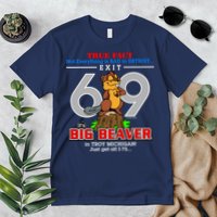 Detroit True Fact Big Beaver Exit 69 Premium T-Shirt