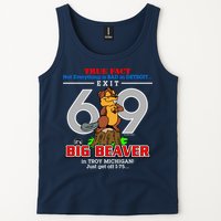 Detroit True Fact Big Beaver Exit 69 Tank Top