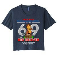 Detroit True Fact Big Beaver Exit 69 Crop Top
