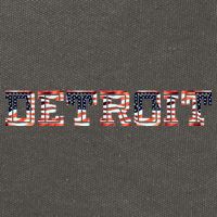 Detroit USA FLAG Grunge Cotton Canvas Backpack