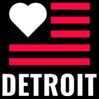 Detroit USA Flag Love Backpack