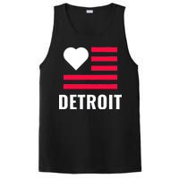 Detroit USA Flag Love PosiCharge Competitor Tank