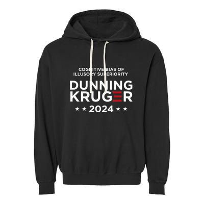 Dunningkruger Effect Unaware Behavior Humorous Psychology Garment-Dyed Fleece Hoodie