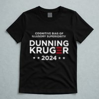 Dunningkruger Effect Unaware Behavior Humorous Psychology T-Shirt