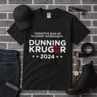 Dunningkruger Effect Unaware Behavior Humorous Psychology Tall T-Shirt