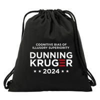 Dunningkruger Effect Unaware Behavior Humorous Psychology Drawstring Bag