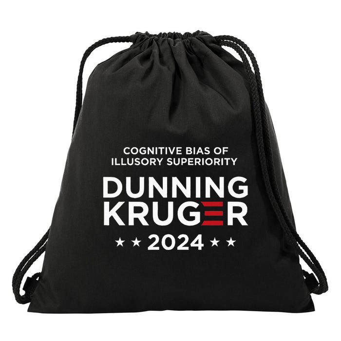 Dunningkruger Effect Unaware Behavior Humorous Psychology Drawstring Bag