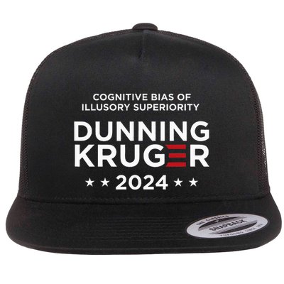 Dunningkruger Effect Unaware Behavior Humorous Psychology Flat Bill Trucker Hat