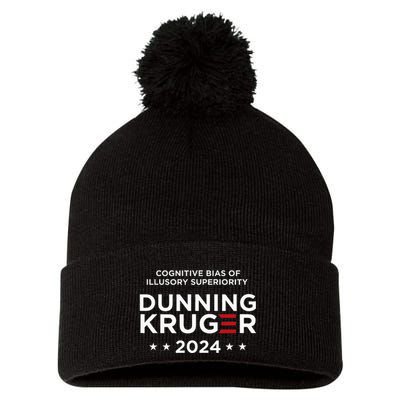 Dunningkruger Effect Unaware Behavior Humorous Psychology Pom Pom 12in Knit Beanie