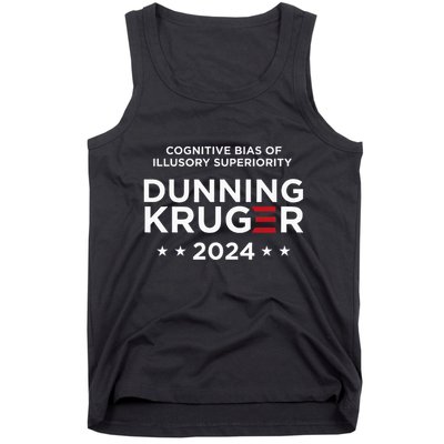 Dunningkruger Effect Unaware Behavior Humorous Psychology Tank Top