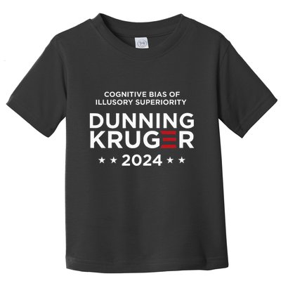 Dunningkruger Effect Unaware Behavior Humorous Psychology Toddler T-Shirt