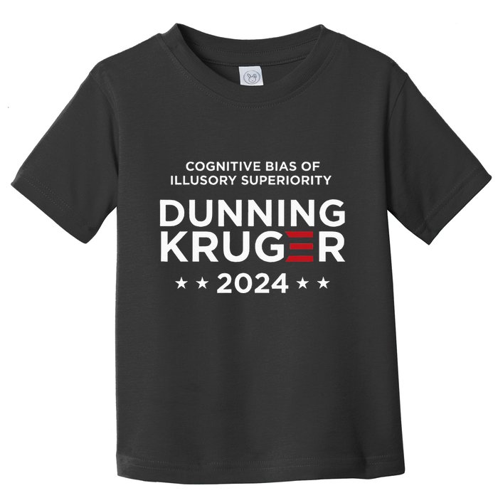 Dunningkruger Effect Unaware Behavior Humorous Psychology Toddler T-Shirt