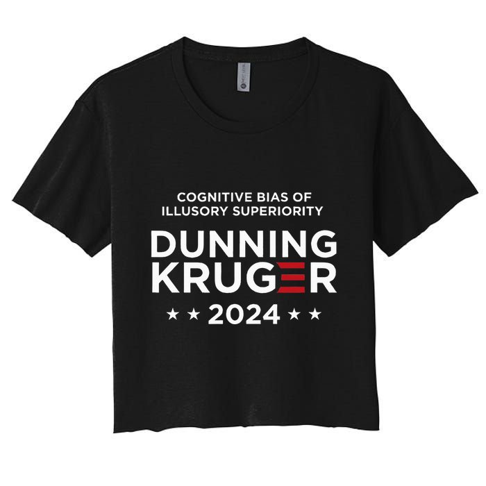 Dunningkruger Effect Unaware Behavior Humorous Psychology Crop Top