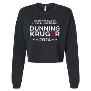 Dunningkruger Effect Unaware Behavior Humorous Psychology Cropped Pullover Crew