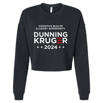 Dunningkruger Effect Unaware Behavior Humorous Psychology Cropped Pullover Crew