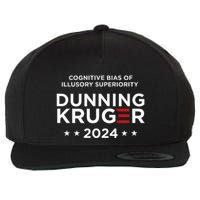 Dunningkruger Effect Unaware Behavior Humorous Psychology Wool Snapback Cap