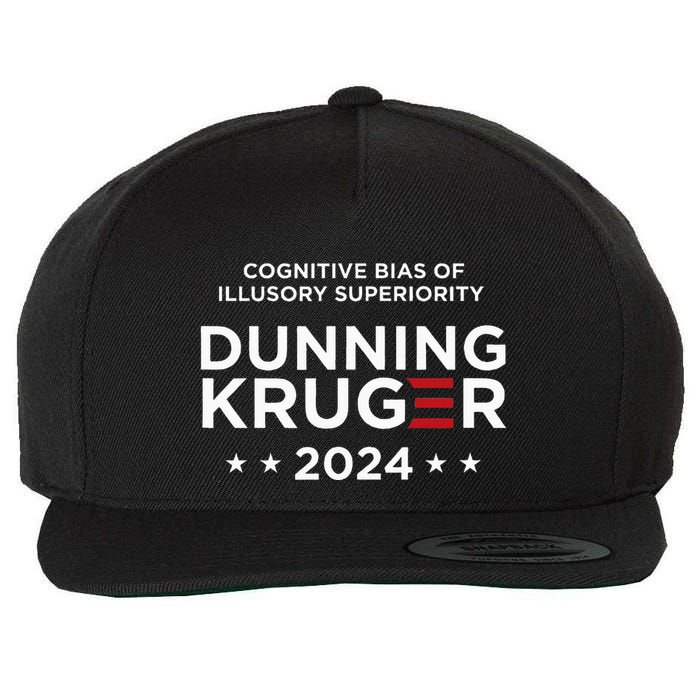 Dunningkruger Effect Unaware Behavior Humorous Psychology Wool Snapback Cap