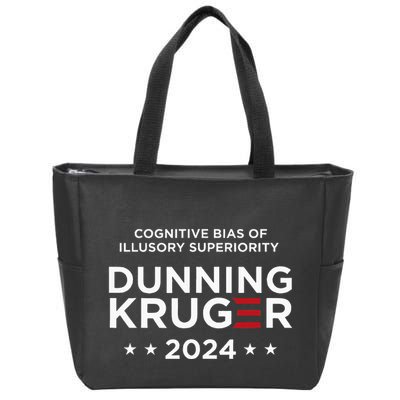 Dunningkruger Effect Unaware Behavior Humorous Psychology Zip Tote Bag