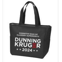 Dunningkruger Effect Unaware Behavior Humorous Psychology Zip Tote Bag